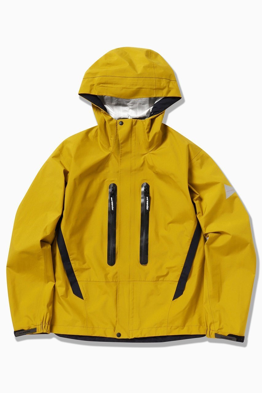 【アンドワンダー/and wander】の【UNISEX】4 2.5L hiker rain jacket インテリア・キッズ・メンズ・レディースファッション・服の通販 founy(ファニー) 　ファッション　Fashion　レディースファッション　WOMEN　アウター　Coat Outerwear　ジャケット　Jackets　ユニセックス　Unisex　アウトドア　Outdoor　ジャケット　Jacket　スタイリッシュ　Stylish　ドローコード　Draw Cord　ロング　Long　旅行　Travel　イエロー|ID: prp329100003914206 ipo3291000000025830325