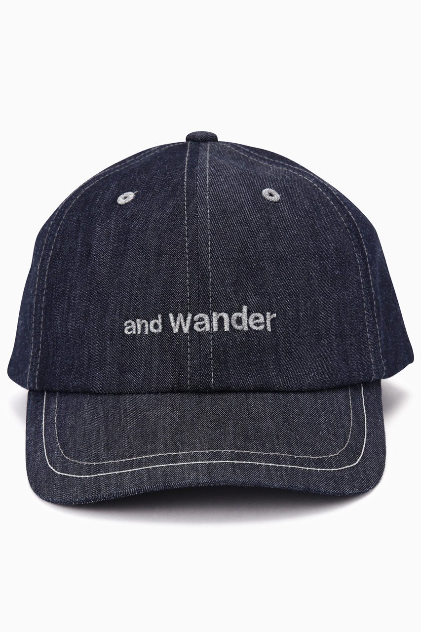 【アンドワンダー/and wander】の【UNISEX】128 dry denim cap 人気、トレンドファッション・服の通販 founy(ファニー) 　ファッション　Fashion　レディースファッション　Fashion for Women　キャップ&ハット　Hats & Caps　ユニセックス　Unisex, Genderless　キャップ　Cap, Baseball Cap　シンプル　Simple, Minimal　デニム　Denim, Jeans Material　フロント　Front, Front Design　帽子　Hat, Headwear　other-3|ID: prp329100003914207 ipo3291000000032851103