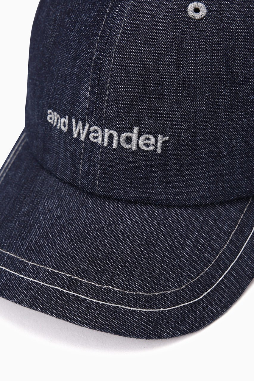 【アンドワンダー/and wander】の【UNISEX】128 dry denim cap 人気、トレンドファッション・服の通販 founy(ファニー) 　ファッション　Fashion　レディースファッション　Fashion for Women　キャップ&ハット　Hats & Caps　ユニセックス　Unisex, Genderless　キャップ　Cap, Baseball Cap　シンプル　Simple, Minimal　デニム　Denim, Jeans Material　フロント　Front, Front Design　帽子　Hat, Headwear　other-5|ID: prp329100003914207 ipo3291000000032851120