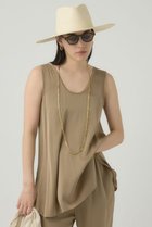 【カオス/Chaos】のシルシャーノースリーブ 人気、トレンドファッション・服の通販 founy(ファニー) ファッション Fashion レディースファッション WOMEN トップス・カットソー Tops/Tshirt キャミソール / ノースリーブ No Sleeves シャツ/ブラウス Shirts/Blouses サテン Satin シンプル Simple ジョーゼット Georgette ストレッチ Stretch ノースリーブ No Sleeve フリル Frills エレガント 上品 Elegant 夏 Summer thumbnail ベージュ|ID: prp329100003915428 ipo3291000000032074656