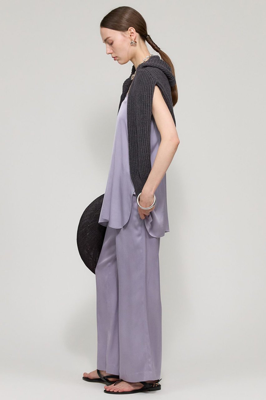 【カオス/Chaos】のシルシャーノースリーブ 人気、トレンドファッション・服の通販 founy(ファニー) 　ファッション　Fashion　レディースファッション　Fashion for Women　トップス・カットソー　Cut & Sew Tops　キャミソール&ノースリーブ　Camisoles & Sleeveless Tops　シャツ・ブラウス・オフィスカジュアル　Elegant Blouses & Button-Ups　サテン　Satin, Glossy Fabric　シンプル　Simple, Minimal　ジョーゼット　Georgette, Semi-Sheer Fabric　ストレッチ　Stretch, Stretchy Fabric　ノースリーブ　Sleeveless, No-Sleeve　フリル　Frill, Ruffle　エレガント 上品　Elegant　夏　Summer　other-5|ID: prp329100003915428 ipo3291000000032910058