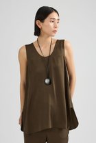 【カオス/Chaos】のシルシャーノースリーブ 人気、トレンドファッション・服の通販 founy(ファニー) ファッション Fashion レディースファッション Fashion for Women トップス・カットソー Cut & Sew Tops キャミソール&ノースリーブ Camisoles & Sleeveless Tops シャツ・ブラウス・オフィスカジュアル Elegant Blouses & Button-Ups ロングTシャツ・Tシャツ Longline T-Shirts & Tees カットソー・ベーシックTシャツ Cut-and-Sewn Tops / Stretch Tees & Basics キャミソール Camisole, Spaghetti Strap Top サテン Satin, Glossy Fabric シンプル Simple, Minimal ジョーゼット Georgette, Semi-Sheer Fabric ストレッチ Stretch, Stretchy Fabric タンク Tank Top, Sleeveless Top フリル Frill, Ruffle エレガント 上品 Elegant 夏 Summer thumbnail カーキブラウン|ID: prp329100003915428 ipo3291000000036553489