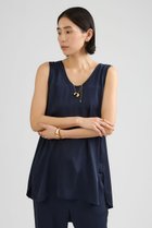 【カオス/Chaos】のシルシャーノースリーブ 人気、トレンドファッション・服の通販 founy(ファニー) ファッション Fashion レディースファッション Fashion for Women トップス・カットソー Cut & Sew Tops キャミソール&ノースリーブ Camisoles & Sleeveless Tops シャツ・ブラウス・オフィスカジュアル Elegant Blouses & Button-Ups ロングTシャツ・Tシャツ Longline T-Shirts & Tees カットソー・ベーシックTシャツ Cut-and-Sewn Tops / Stretch Tees & Basics キャミソール Camisole, Spaghetti Strap Top サテン Satin, Glossy Fabric シンプル Simple, Minimal ジョーゼット Georgette, Semi-Sheer Fabric ストレッチ Stretch, Stretchy Fabric タンク Tank Top, Sleeveless Top フリル Frill, Ruffle エレガント 上品 Elegant 夏 Summer thumbnail ネイビー|ID: prp329100003915428 ipo3291000000036553490