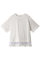 【ミュベール/MUVEIL】のフラワーパーツTシャツ ホワイト|ID:prp329100003915431