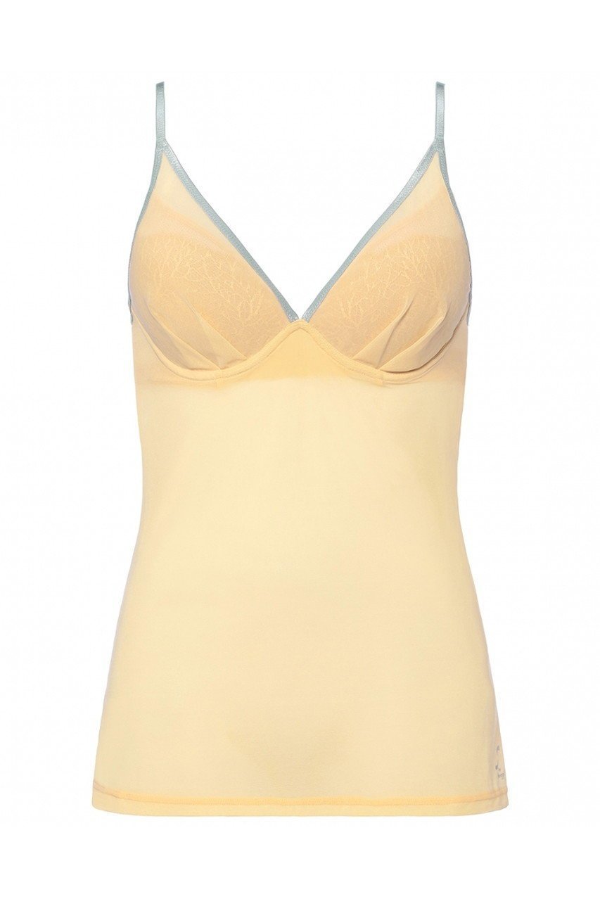 【エス バイ スロギー/S by sloggi】のエス バイ スロギー センシュアル カップ付きキャミソール インテリア・キッズ・メンズ・レディースファッション・服の通販 founy(ファニー) 　ファッション　Fashion　レディースファッション　Fashion for Women　下着・ランジェリー　Lingerie & Intimates　その他ランジェリー・インナーアイテム　Other Lingerie / Intimates　インナー　Innerwear　キャミソール　Camisole, Spaghetti Strap Top　シルバー　Silver, Metallic Silver　ポケット　Pocket, Pocket Detail　メッシュ　Mesh, Net Fabric　ラップ　Wrap, Wrap Design　ランジェリー　Lingerie, Intimate Wear　レース　Lace, Lace Fabric　ライトイエロー|ID: prp329100003916361 ipo3291000000035757365