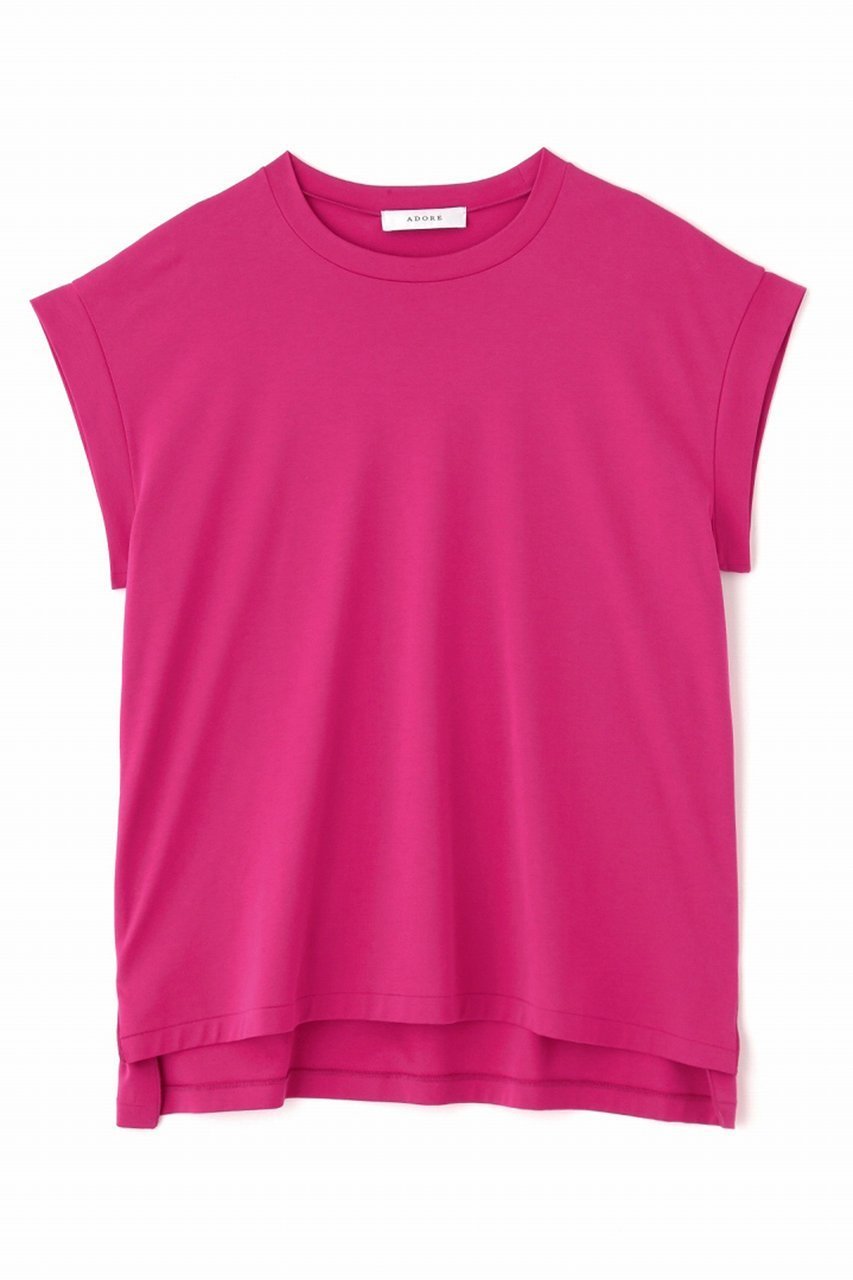 【アドーア/ADORE】のクリアハイゲージスリットカットソー インテリア・キッズ・メンズ・レディースファッション・服の通販 founy(ファニー) ファッション Fashion レディースファッション Fashion for Women トップス・カットソー Cut & Sew Tops シャツ・ブラウス・オフィスカジュアル Elegant Blouses & Button-Ups ロングTシャツ・Tシャツ Longline T-Shirts & Tees カットソー・ベーシックTシャツ Cut-and-Sewn Tops / Stretch Tees & Basics なめらか Smooth, Silky Texture ショート Short, Short Length スリット Slit, Slit Detail スリーブ Sleeve, Long Sleeve / Short Sleeve リラックス Relax, Relaxed Fit 人気 Popular, Best Seller ピンク|ID: prp329100003917266 ipo3291000000034336053