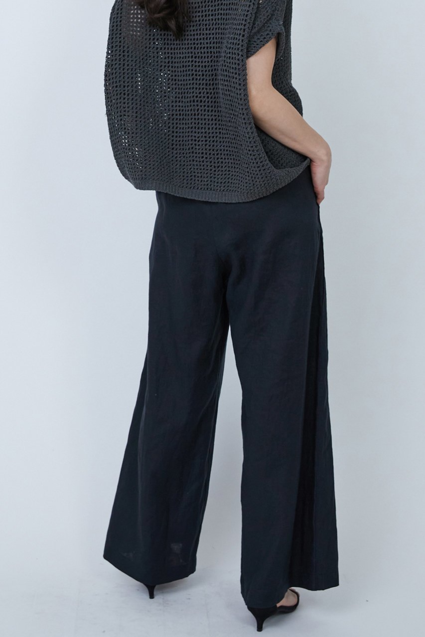 【プルミエ アロンディスモン/1er Arrondissement】のウォッシュリネンイージーパンツ 人気、トレンドファッション・服の通販 founy(ファニー) 　ファッション　Fashion　レディースファッション　Fashion for Women　パンツ　Pants & Trousers　シンプル　Simple, Minimal　ドローストリング　Drawstring, Pull Cord　リラックス　Relax, Relaxed Fit　ワイド　Wide, Wide Fit　エレガント 上品　Elegant　定番　Standard, Basic Item　other-7|ID: prp329100003917308 ipo3291000000032905137