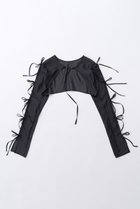 【メゾンスペシャル/MAISON SPECIAL】のRibbon Short Length Bolero/リボンショートボレロ BLK(ブラック)|ID: prp329100003917311 ipo3291000000032910375