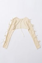 【メゾンスペシャル/MAISON SPECIAL】のRibbon Short Length Bolero/リボンショートボレロ IVR(アイボリー)|ID: prp329100003917311 ipo3291000000036401148