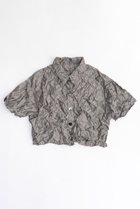 【メゾンスペシャル/MAISON SPECIAL】のWashed Pleated Short Length Shirt/ワッシャープリーツショートシャツ GRY(グレー)|ID:prp329100003917312