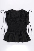 【メゾンスペシャル/MAISON SPECIAL】のShirring Frills Top/シャーリングフリルトップ BLK(ブラック)|ID: prp329100003917313 ipo3291000000032908332