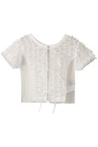 【メゾンスペシャル/MAISON SPECIAL】の2way Tulle Ribbon Tops/2WAYチュールリボントップス WHT(ホワイト)|ID: prp329100003917315 ipo3291000000032908365