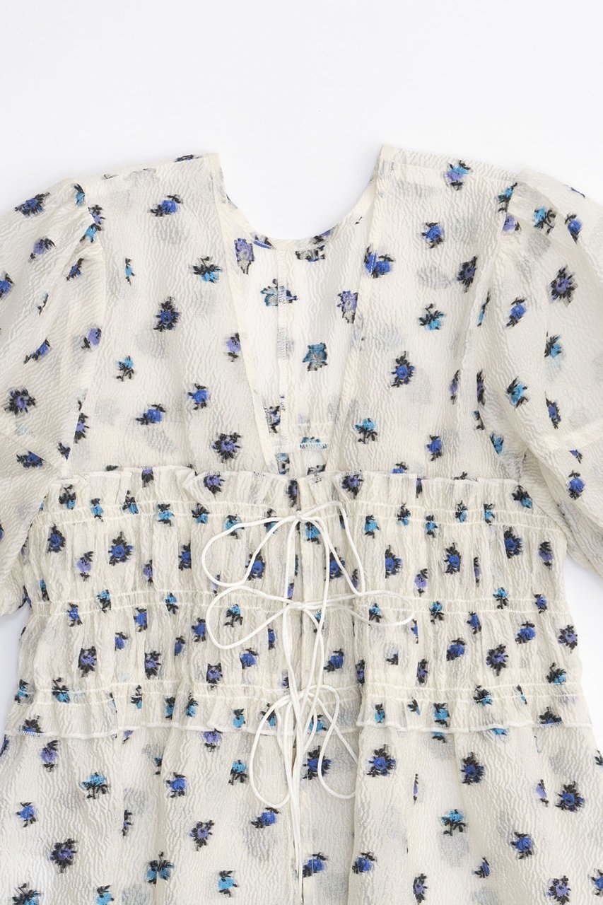 【メゾンスペシャル/MAISON SPECIAL】のFlower Jacquard 2way Puff Sleeve Tops/フラワージャガード2WAYパフトップ 人気、トレンドファッション・服の通販 founy(ファニー) 　ファッション　Fashion　レディースファッション　Fashion for Women　トップス・カットソー　Cut & Sew Tops　シャツ・ブラウス・オフィスカジュアル　Elegant Blouses & Button-Ups　おすすめ　Recommended / Our Picks　ガーリー　Girly, Feminine Style　シアー　Sheer, See-Through　ショート　Short, Short Length　スリーブ　Sleeve, Long Sleeve / Short Sleeve　セットアップ　Set-Up, Coordinated Outfit　デニム　Denim, Jeans Material　other-5|ID: prp329100003917316 ipo3291000000032905432
