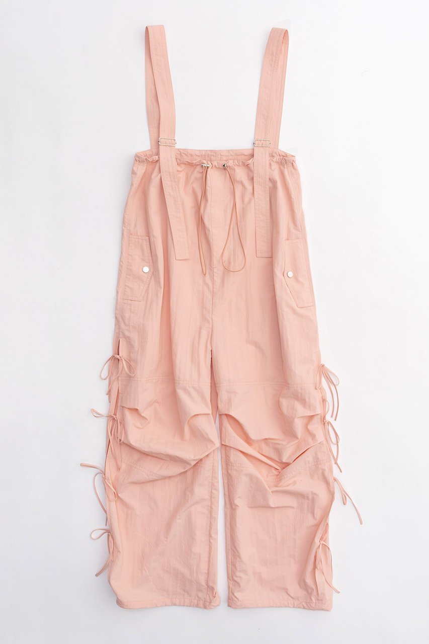 【メゾンスペシャル/MAISON SPECIAL】のSide Ribbon Voluminous Rompers/サイドリボンボリュームロンパース インテリア・キッズ・メンズ・レディースファッション・服の通販 founy(ファニー) 　ファッション　Fashion　レディースファッション　Fashion for Women　パンツ　Pants & Trousers　キャミソール　Camisole, Spaghetti Strap Top　スピンドル　Spindle, Drawcord　トレンド　Trend, Trending Now　ドローストリング　Drawstring, Pull Cord　フェミニン　Feminine, Girly　リボン　Ribbon, Bow　ワイド　Wide, Wide Fit　PNK(ピンク)|ID: prp329100003917319 ipo3291000000032820038