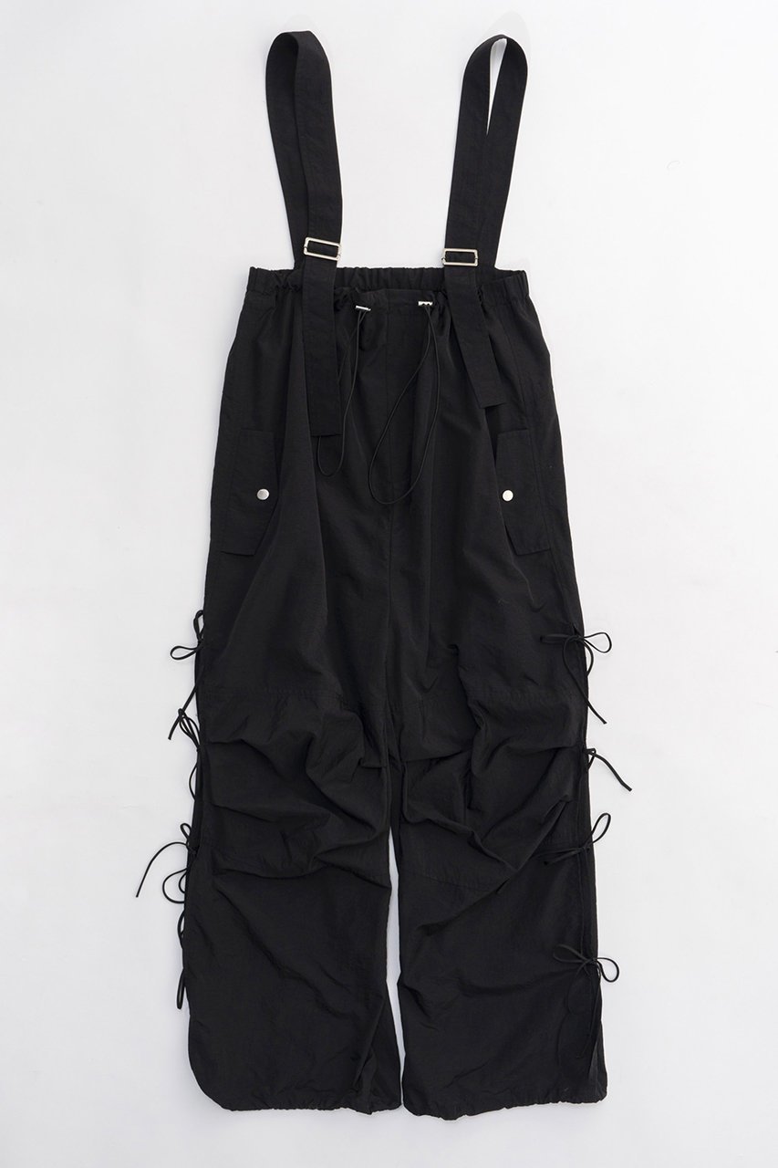 【メゾンスペシャル/MAISON SPECIAL】のSide Ribbon Voluminous Rompers/サイドリボンボリュームロンパース インテリア・キッズ・メンズ・レディースファッション・服の通販 founy(ファニー) ファッション Fashion レディースファッション Fashion for Women パンツ Pants & Trousers キャミソール Camisole, Spaghetti Strap Top スピンドル Spindle, Drawcord トレンド Trend, Trending Now ドローストリング Drawstring, Pull Cord フェミニン Feminine, Girly リボン Ribbon, Bow ワイド Wide, Wide Fit BLK(ブラック)|ID: prp329100003917319 ipo3291000000035945675