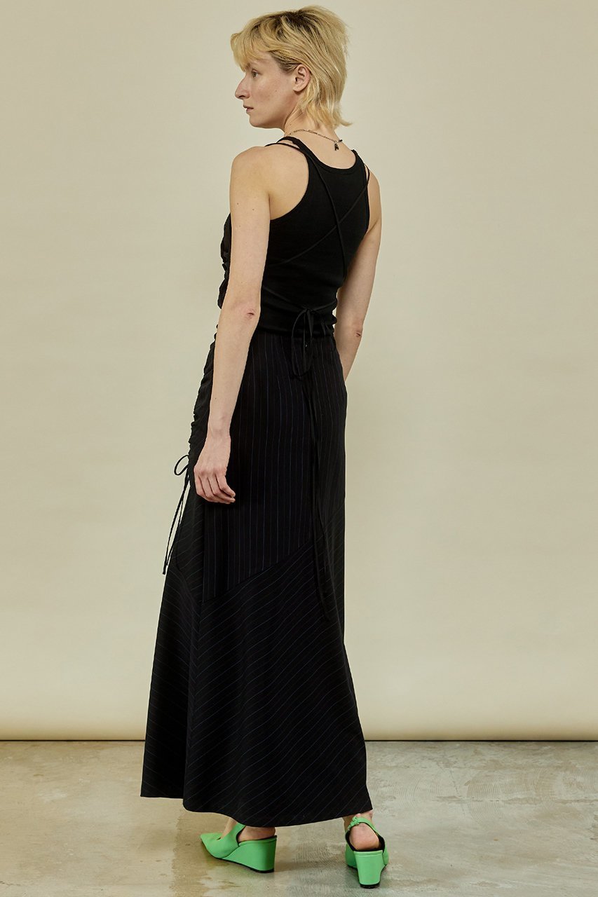 【メゾンスペシャル/MAISON SPECIAL】のStripe Maxidresses/ストライプマキシワンピース 大人の最旬トレンドファッション＆コーディネート founy(ファウニー) 　ファッション　Fashion　レディースファッション　Fashion for Women　ワンピース　Dresses　フォーマル・パーティードレス・結婚式用ドレス　Elegant & Casual Dresses　チュニック　Tunic Tops & Dresses　マキシ丈ワンピース・ロングドレス　Maxi Dresses / Long One-Pieces　シャーリング　Shirring, Ruched　ストライプ　Stripe, Striped Pattern　ストレッチ　Stretch, Stretchy Fabric　チェック　Check, Plaid, Tartan　チュニック　Tunic, Long Top　ランダム　Random, Irregular　ロング　Long, Long-Length　other-7|ID: prp329100003917322 ipo3291000000036675401