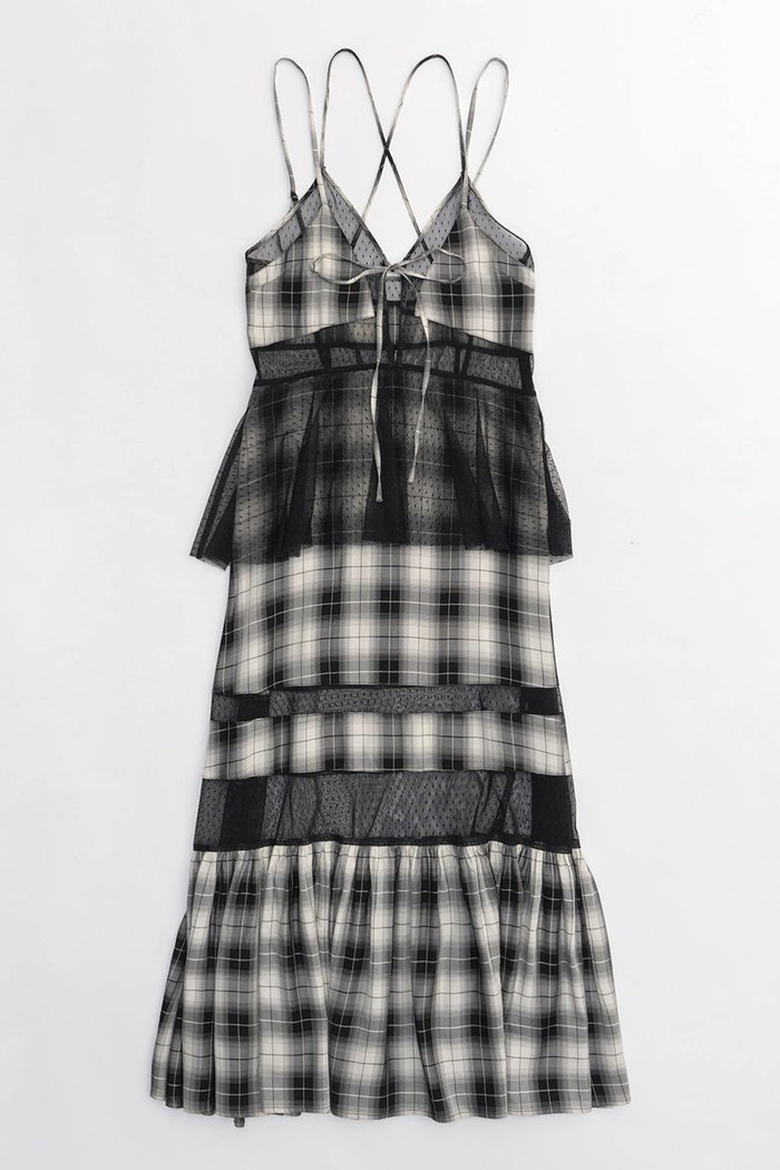 【メゾンスペシャル/MAISON SPECIAL】のCheck Pattern Tulle One-piece Dress/チェックチュールティアードワンピース インテリア・キッズ・メンズ・レディースファッション・服の通販 founy(ファニー) https://founy.com/ ファッション Fashion レディースファッション Fashion for Women ワンピース Dresses フォーマル・パーティードレス・結婚式用ドレス Elegant & Casual Dresses チュニック Tunic Tops & Dresses キャミワンピース Cami Dress, Slip Dress スポーティ Sporty, Casual Athletic チェック Check, Plaid, Tartan チュニック Tunic, Long Top チュール Tulip, Tulip Motif ロマンティック Romantic, Feminine Style ロング Long, Long-Length |ID: prp329100003917323 ipo3291000000035957509