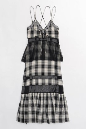 【メゾンスペシャル/MAISON SPECIAL】のCheck Pattern Tulle One-piece Dress/チェックチュールティアードワンピース 人気、トレンドファッション・服の通販 founy(ファニー) ファッション Fashion レディースファッション Fashion for Women ワンピース Dresses フォーマル・パーティードレス・結婚式用ドレス Elegant & Casual Dresses チュニック Tunic Tops & Dresses キャミワンピース Cami Dress, Slip Dress スポーティ Sporty, Casual Athletic チェック Check, Plaid, Tartan チュニック Tunic, Long Top チュール Tulip, Tulip Motif ロマンティック Romantic, Feminine Style ロング Long, Long-Length |ID:prp329100003917323