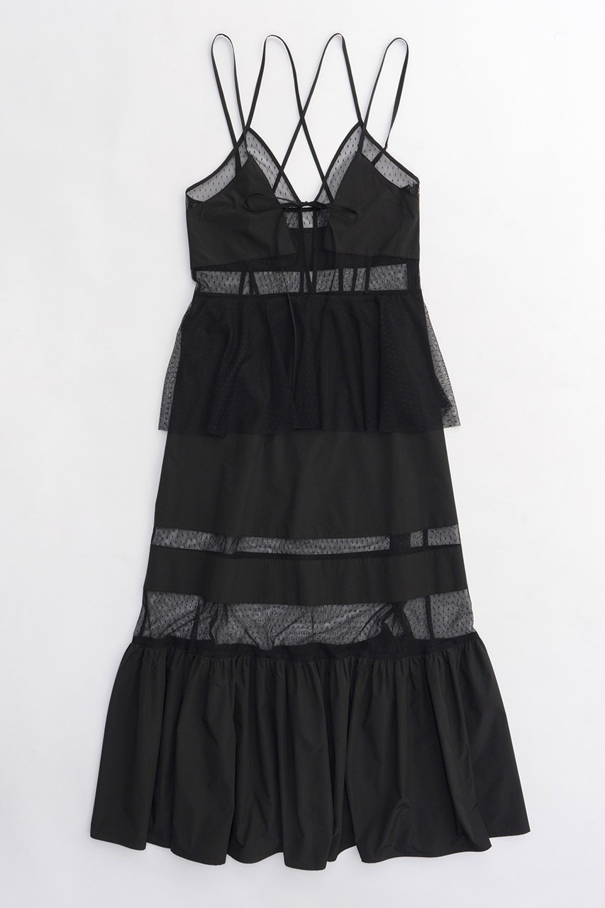 【メゾンスペシャル/MAISON SPECIAL】のDot Pattern Tulle One-piece Dress/ドットチュールティアードワンピース 人気、トレンドファッション・服の通販 founy(ファニー) 　ファッション　Fashion　レディースファッション　Fashion for Women　ワンピース　Dresses　フォーマル・パーティードレス・結婚式用ドレス　Elegant & Casual Dresses　チュニック　Tunic Tops & Dresses　キャミワンピース　Cami Dress, Slip Dress　スニーカー　Sneakers, Trainers　スポーティ　Sporty, Casual Athletic　チュニック　Tunic, Long Top　チュール　Tulip, Tulip Motif　ロマンティック　Romantic, Feminine Style　ロング　Long, Long-Length　エレガント 上品　Elegant　夏　Summer　 other-1|ID: prp329100003917324 ipo3291000000032918570
