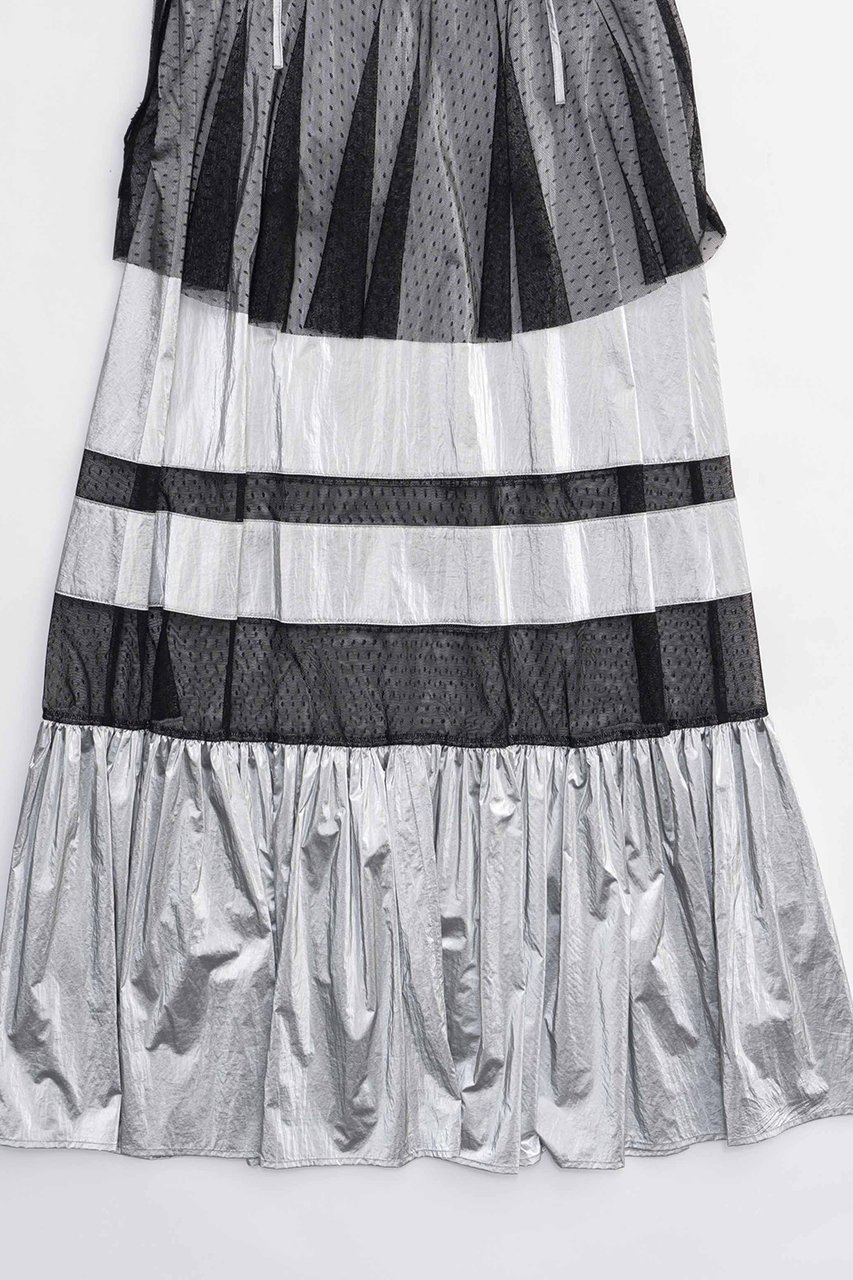【メゾンスペシャル/MAISON SPECIAL】のDot Pattern Tulle One-piece Dress/ドットチュールティアードワンピース 人気、トレンドファッション・服の通販 founy(ファニー) 　ファッション　Fashion　レディースファッション　Fashion for Women　ワンピース　Dresses　フォーマル・パーティードレス・結婚式用ドレス　Elegant & Casual Dresses　チュニック　Tunic Tops & Dresses　キャミワンピース　Cami Dress, Slip Dress　スニーカー　Sneakers, Trainers　スポーティ　Sporty, Casual Athletic　チュニック　Tunic, Long Top　チュール　Tulip, Tulip Motif　ロマンティック　Romantic, Feminine Style　ロング　Long, Long-Length　エレガント 上品　Elegant　夏　Summer　other-6|ID: prp329100003917324 ipo3291000000032918661