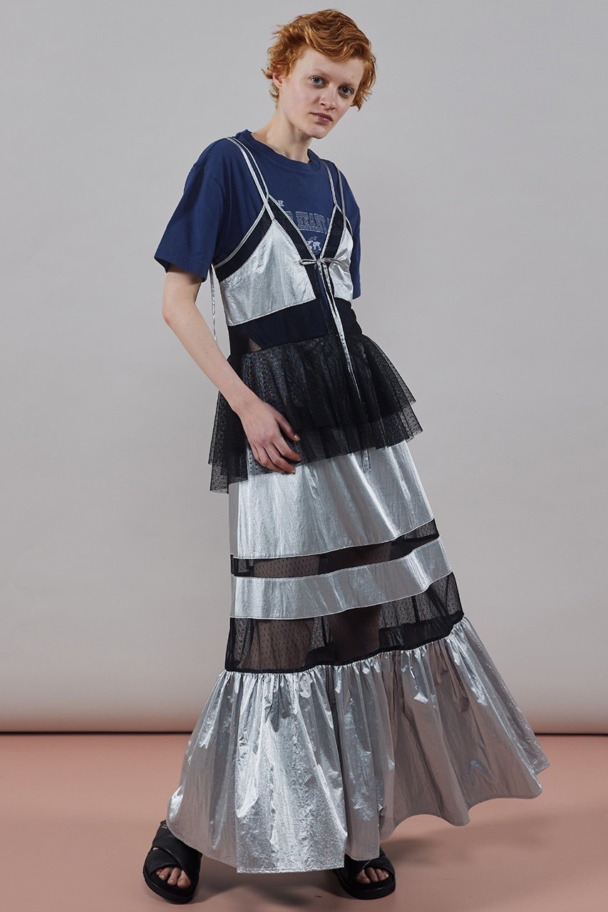 【メゾンスペシャル/MAISON SPECIAL】のDot Pattern Tulle One-piece Dress/ドットチュールティアードワンピース 人気、トレンドファッション・服の通販 founy(ファニー) 　ファッション　Fashion　レディースファッション　Fashion for Women　ワンピース　Dresses　フォーマル・パーティードレス・結婚式用ドレス　Elegant & Casual Dresses　チュニック　Tunic Tops & Dresses　キャミワンピース　Cami Dress, Slip Dress　スニーカー　Sneakers, Trainers　スポーティ　Sporty, Casual Athletic　チュニック　Tunic, Long Top　チュール　Tulip, Tulip Motif　ロマンティック　Romantic, Feminine Style　ロング　Long, Long-Length　エレガント 上品　Elegant　夏　Summer　other-7|ID: prp329100003917324 ipo3291000000032918676