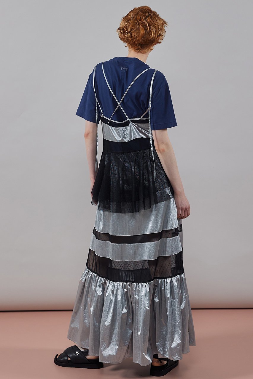 【メゾンスペシャル/MAISON SPECIAL】のDot Pattern Tulle One-piece Dress/ドットチュールティアードワンピース 人気、トレンドファッション・服の通販 founy(ファニー) 　ファッション　Fashion　レディースファッション　Fashion for Women　ワンピース　Dresses　フォーマル・パーティードレス・結婚式用ドレス　Elegant & Casual Dresses　チュニック　Tunic Tops & Dresses　キャミワンピース　Cami Dress, Slip Dress　スニーカー　Sneakers, Trainers　スポーティ　Sporty, Casual Athletic　チュニック　Tunic, Long Top　チュール　Tulip, Tulip Motif　ロマンティック　Romantic, Feminine Style　ロング　Long, Long-Length　エレガント 上品　Elegant　夏　Summer　other-8|ID: prp329100003917324 ipo3291000000032918687