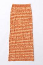 【メゾンスペシャル/MAISON SPECIAL】のBumpy Splashed Pattern Knit Tight Skirt/デコボコカスリニットタイトスカート ORG(オレンジ)|ID:prp329100003917329