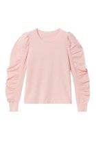 【アナイ/ANAYI】のシアーギャザースリーブプルオーバー 人気、トレンドファッション・服の通販 founy(ファニー) ファッション Fashion レディースファッション Fashion for Women トップス・カットソー Cut & Sew Tops ニット Knit Tops & Sweaters カジュアルプルオーバー・ニットトップス Pullovers & Knit Tops / Casual Pullovers ギャザー Gathered, Ruffled コンパクト Compact, Small Size シアー Sheer, See-Through ストレッチ Stretch, Stretchy Fabric スリーブ Sleeve, Long Sleeve / Short Sleeve ボトム Bottoms, Lower Wear 再入荷 Restock / Back in Stock thumbnail ピンク|ID: prp329100003918583 ipo3291000000035054659