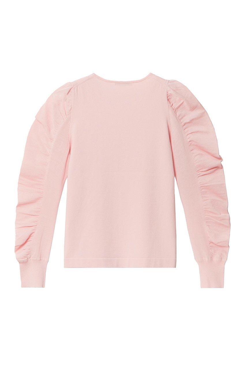 【アナイ/ANAYI】のシアーギャザースリーブプルオーバー 人気、トレンドファッション・服の通販 founy(ファニー) 　ファッション　Fashion　レディースファッション　Fashion for Women　トップス・カットソー　Cut & Sew Tops　ニット　Knit Tops & Sweaters　カジュアルプルオーバー・ニットトップス　Pullovers & Knit Tops / Casual Pullovers　ギャザー　Gathered, Ruffled　コンパクト　Compact, Small Size　シアー　Sheer, See-Through　ストレッチ　Stretch, Stretchy Fabric　スリーブ　Sleeve, Long Sleeve / Short Sleeve　ボトム　Bottoms, Lower Wear　再入荷　Restock / Back in Stock　other-2|ID: prp329100003918583 ipo3291000000035054660