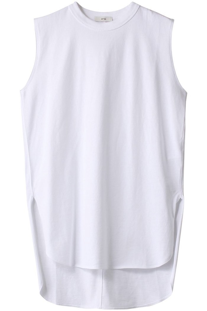 【エイトン/ATON】のSUPIMA AIR 12/- コットン ラウンドヘム タンクトップ インテリア・キッズ・メンズ・レディースファッション・服の通販 founy(ファニー) https://founy.com/ ファッション Fashion レディースファッション Fashion for Women トップス・カットソー Cut & Sew Tops キャミソール&ノースリーブ Camisoles & Sleeveless Tops シャツ・ブラウス・オフィスカジュアル Elegant Blouses & Button-Ups ロングTシャツ・Tシャツ Longline T-Shirts & Tees カットソー・ベーシックTシャツ Cut-and-Sewn Tops / Stretch Tees & Basics カットオフ Cut-Off Design キャミソール Camisole, Spaghetti Strap Top シンプル Simple, Minimal タンク Tank Top, Sleeveless Top 夏 Summer |ID: prp329100003918596 ipo3291000000032796648