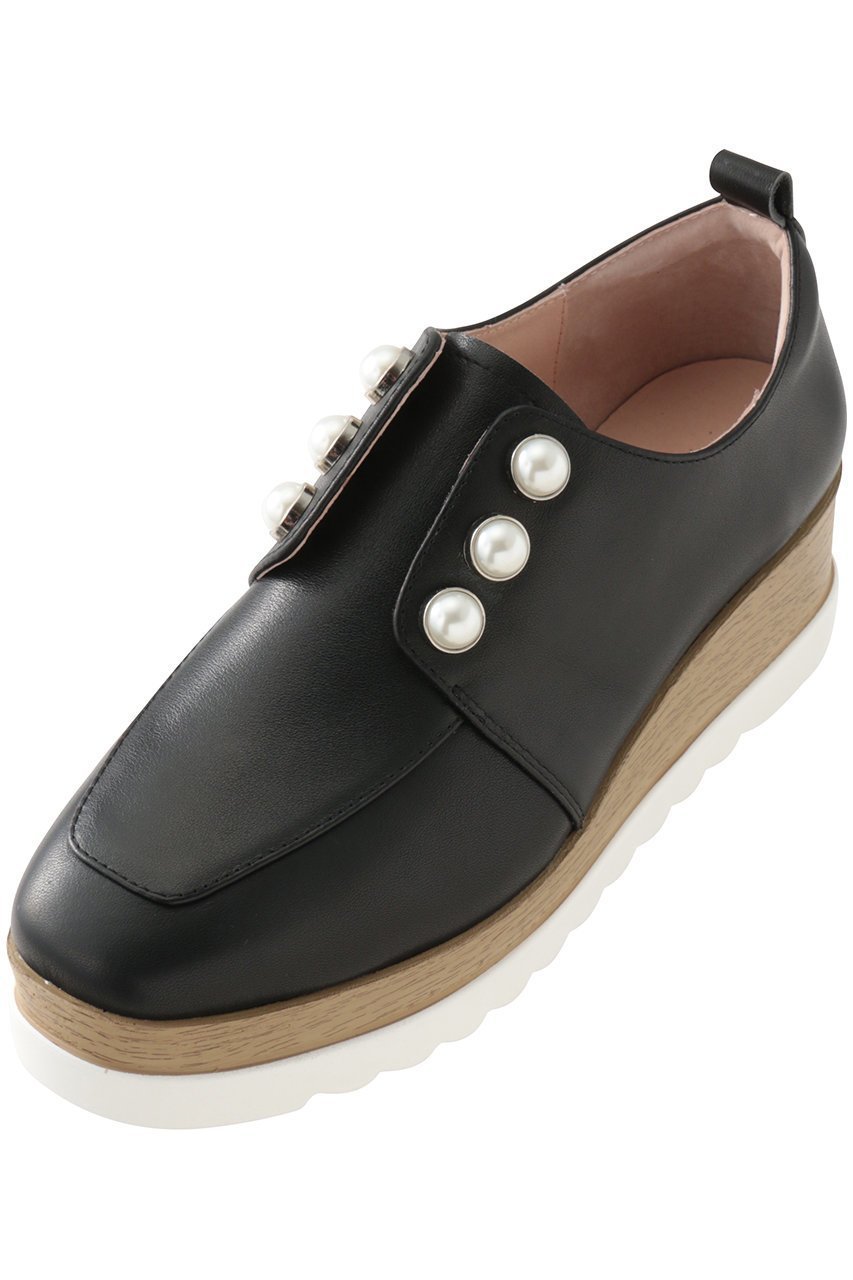 【スタッカート/STACCATO】のメイジーパールプラットフォーム インテリア・キッズ・メンズ・レディースファッション・服の通販 founy(ファニー) 　ファッション　Fashion　レディースファッション　Fashion for Women　2026年　2026　ウッド　Wooden Design　シューズ　Shoes, Footwear　シルバー　Silver, Metallic Silver　パール　Pearl, Pearl Accent　フラット　Flat, Flat Shoes　モチーフ　Motif, Design Theme　エレガント 上品　Elegant　厚底　Platform Shoes　夏　Summer　定番　Standard, Basic Item　春　Spring　S/S・春夏　SS, Spring/Summer, Warm Season　軽量　Lightweight, Ultra Light　ブラック|ID: prp329100003918611 ipo3291000000035998744