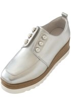 【スタッカート/STACCATO】のメイジーパールプラットフォーム 人気、トレンドファッション・服の通販 founy(ファニー) ファッション Fashion レディースファッション Fashion for Women ウッド Wooden Design シューズ Shoes, Footwear シルバー Silver, Metallic Silver パール Pearl, Pearl Accent フラット Flat, Flat Shoes モチーフ Motif, Design Theme エレガント 上品 Elegant 厚底 Platform Shoes 定番 Standard, Basic Item 軽量 Lightweight, Ultra Light thumbnail シルバー|ID: prp329100003918611 ipo3291000000036866044
