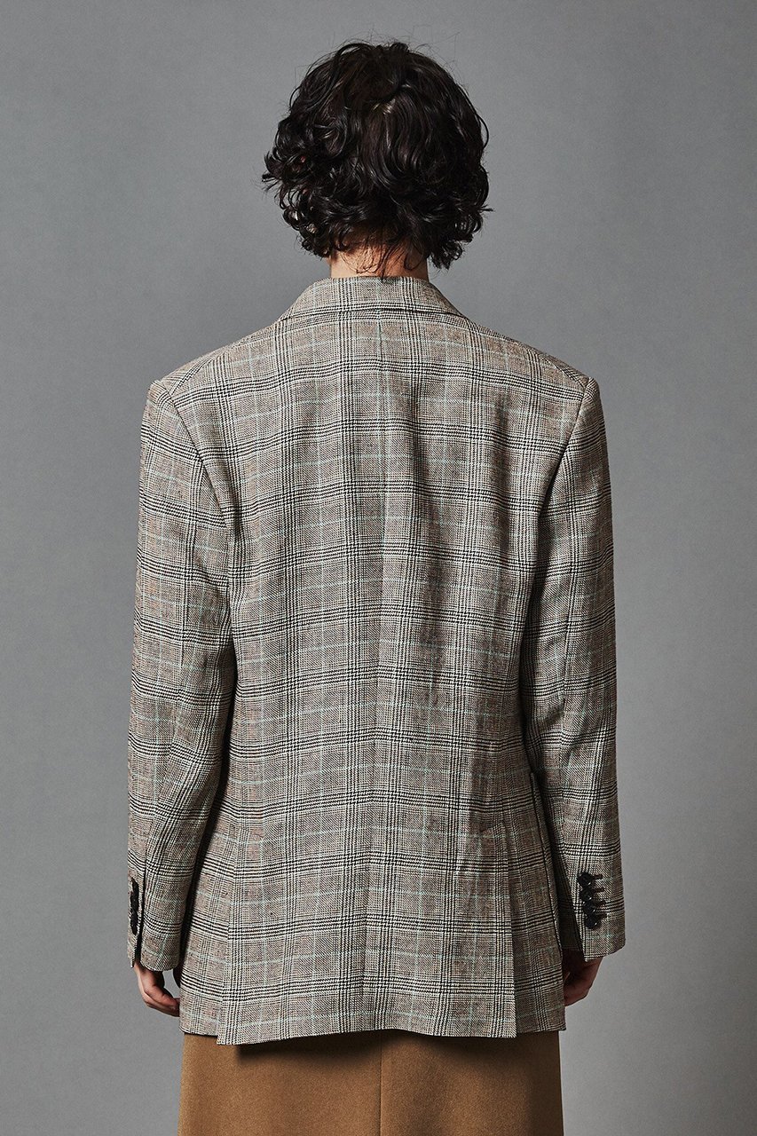 【オブリオ/AUBRIOT】のリッチェリグレンチェックリネン テーラードジャケット 人気、トレンドファッション・服の通販 founy(ファニー) 　ファッション　Fashion　レディースファッション　Fashion for Women　アウター　Coat / Outerwear Collection　レディースジャケット・軽アウター　Jackets　テーラードジャケット / 通勤・きれいめスタイル　Tailored Jackets & Blazers　クラシック　Classic, Timeless Style　ジャケット　Jacket, Outerwear　スタイリッシュ　Stylish, Fashionable　チェック　Check, Plaid, Tartan　リネン　Linen, Linen Fabric　夏　Summer　春　Spring　S/S・春夏　SS, Spring/Summer, Warm Season　other-4|ID: prp329100003918628 ipo3291000000032957598