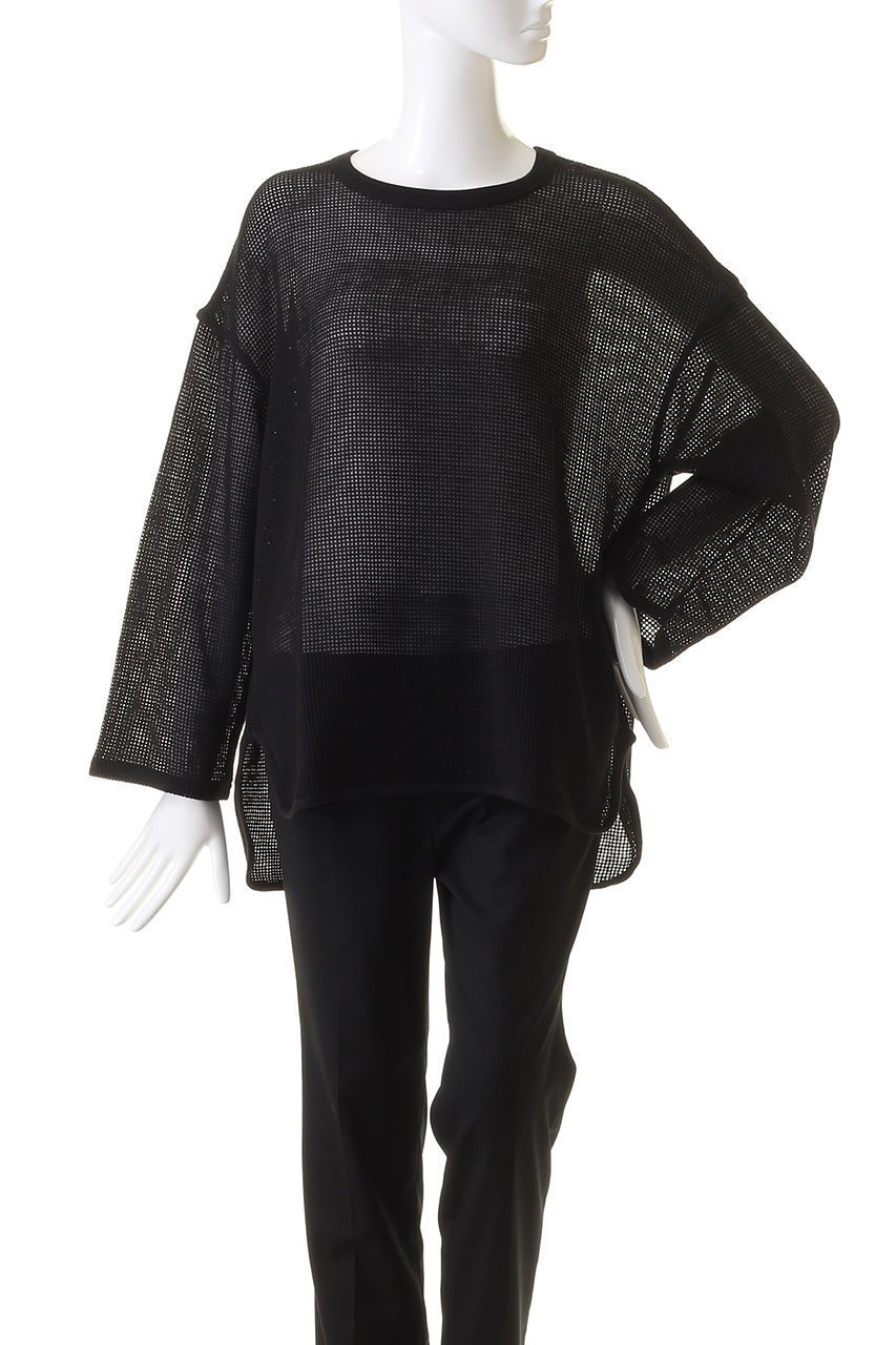【ミディウミソリッド/MIDIUMISOLID】のround mesh PO プルオーバー 人気、トレンドファッション・服の通販 founy(ファニー) 　ファッション　Fashion　レディースファッション　WOMEN　トップス・カットソー　Tops/Tshirt　ニット　Knit Tops　プルオーバー　Pullover　パイピング　Piping　メッシュ　Mesh　other-2|ID: prp329100003918674 ipo3291000000031463470