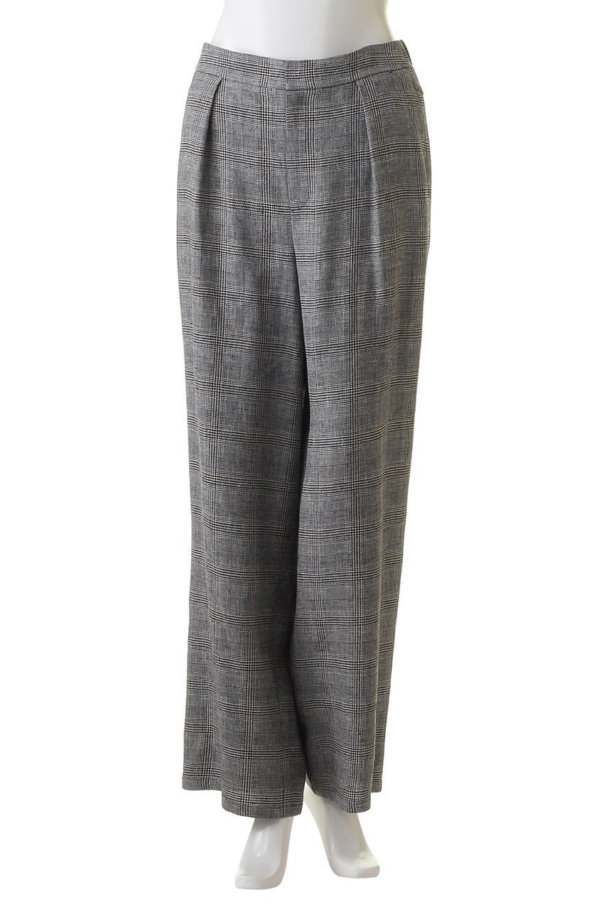 【オブリオ/AUBRIOT】のリッチェリグレンチェックリネン ワイド イージーパンツ 人気、トレンドファッション・服の通販 founy(ファニー) 　ファッション　Fashion　レディースファッション　Fashion for Women　パンツ　Pants & Trousers　チェック　Check, Plaid, Tartan　リネン　Linen, Linen Fabric　ワイド　Wide, Wide Fit　other-2|ID: prp329100003918675 ipo3291000000035693557