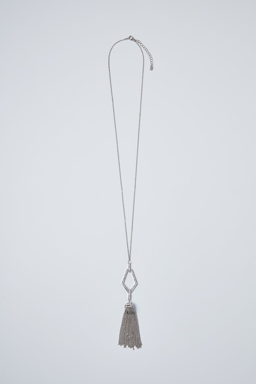 【デイジーリン/DAISY LIN】のNecklace “Art Deco Silver Tassel” 人気、トレンドファッション・服の通販 founy(ファニー) 　ファッション　Fashion　レディースファッション　Fashion for Women　ジュエリー　Jewelry　ネックレス　Necklaces & Pendants　エレガント 上品　Elegant　シルバー　Silver, Metallic Silver　シンプル　Simple, Minimal　ストーン　Stone, Gem-Like　タッセル　Tassel, Fringe　ネックレス　Necklace, Pendant Necklace　モダン　Modern, Contemporary　モチーフ　Motif, Design Theme　ロング　Long, Long-Length　人気　Popular, Best Seller　春　Spring　other-2|ID: prp329100003919944 ipo3291000000035446057