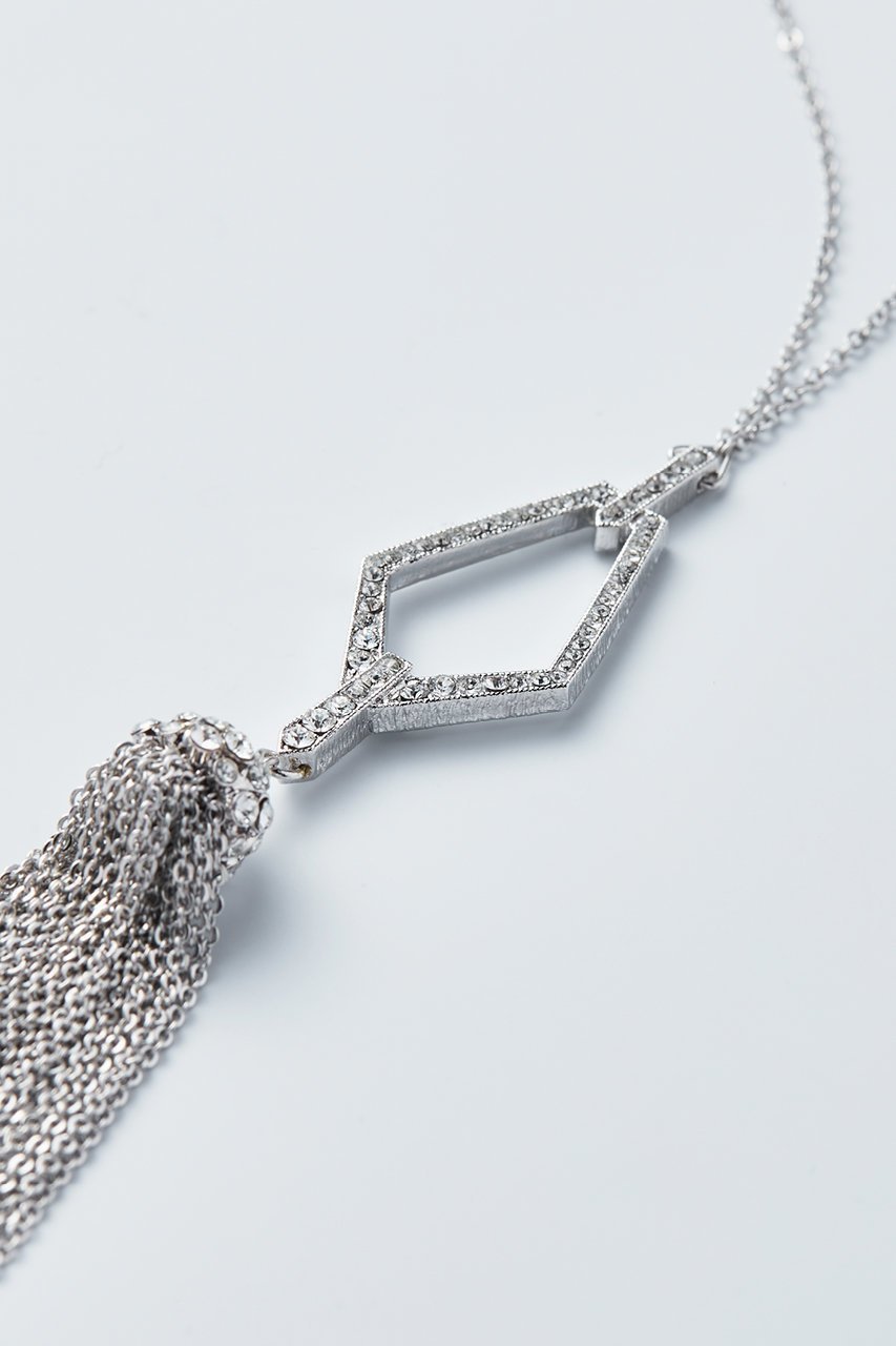 【デイジーリン/DAISY LIN】のNecklace “Art Deco Silver Tassel” 人気、トレンドファッション・服の通販 founy(ファニー) 　ファッション　Fashion　レディースファッション　Fashion for Women　ジュエリー　Jewelry　ネックレス　Necklaces & Pendants　エレガント 上品　Elegant　シルバー　Silver, Metallic Silver　シンプル　Simple, Minimal　ストーン　Stone, Gem-Like　タッセル　Tassel, Fringe　ネックレス　Necklace, Pendant Necklace　モダン　Modern, Contemporary　モチーフ　Motif, Design Theme　ロング　Long, Long-Length　人気　Popular, Best Seller　春　Spring　other-3|ID: prp329100003919944 ipo3291000000035446058