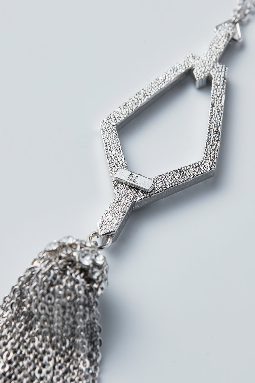 【デイジーリン/DAISY LIN】のNecklace “Art Deco Silver Tassel” 人気、トレンドファッション・服の通販 founy(ファニー) 　ファッション　Fashion　レディースファッション　Fashion for Women　ジュエリー　Jewelry　ネックレス　Necklaces & Pendants　エレガント 上品　Elegant　シルバー　Silver, Metallic Silver　シンプル　Simple, Minimal　ストーン　Stone, Gem-Like　タッセル　Tassel, Fringe　ネックレス　Necklace, Pendant Necklace　モダン　Modern, Contemporary　モチーフ　Motif, Design Theme　ロング　Long, Long-Length　人気　Popular, Best Seller　春　Spring　other-4|ID: prp329100003919944 ipo3291000000035446059