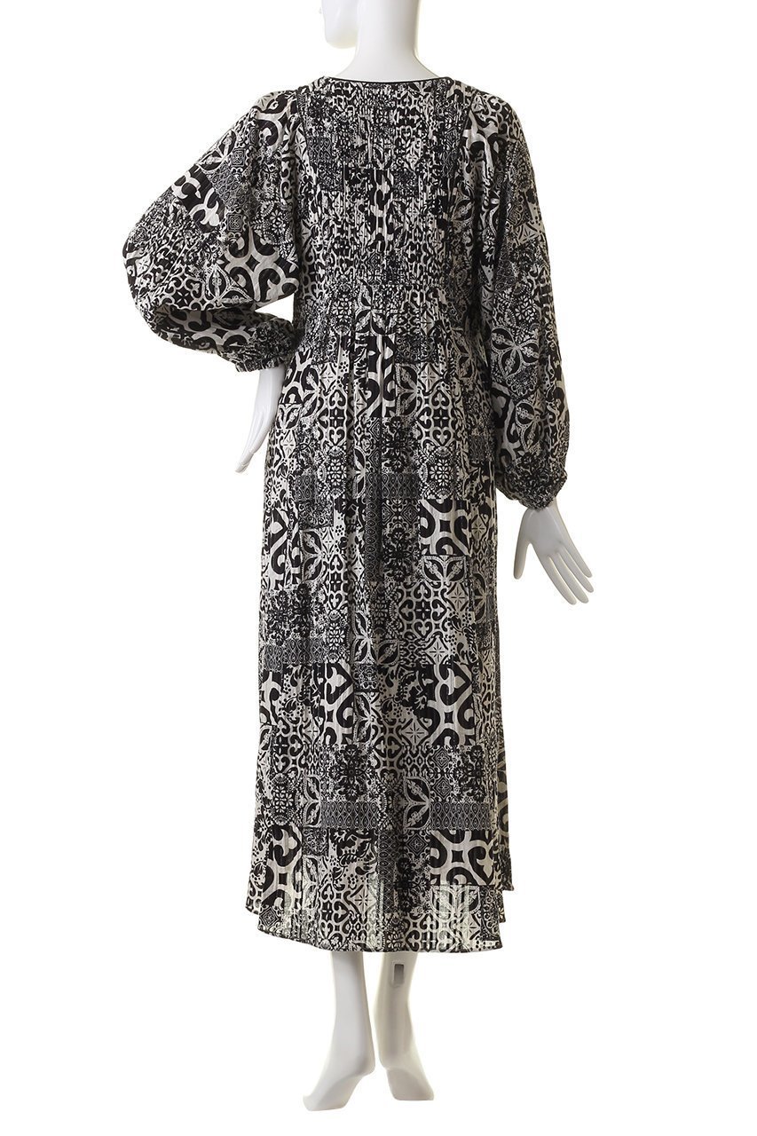 【エリオポール/heliopole】の【SARA MALLIKA】TILE PTN LS ドレス 人気、トレンドファッション・服の通販 founy(ファニー) 　ファッション　Fashion　レディースファッション　Fashion for Women　ワンピース　Dresses　フォーマル・パーティードレス・結婚式用ドレス　Elegant & Casual Dresses　チュニック　Tunic Tops & Dresses　ギャザー　Gathered, Ruffled　チュニック　Tunic, Long Top　ドレス　Dress, One-Piece　リゾート　Resort, Vacation Style　ロング　Long, Long-Length　other-4|ID: prp329100003919959 ipo3291000000032918848