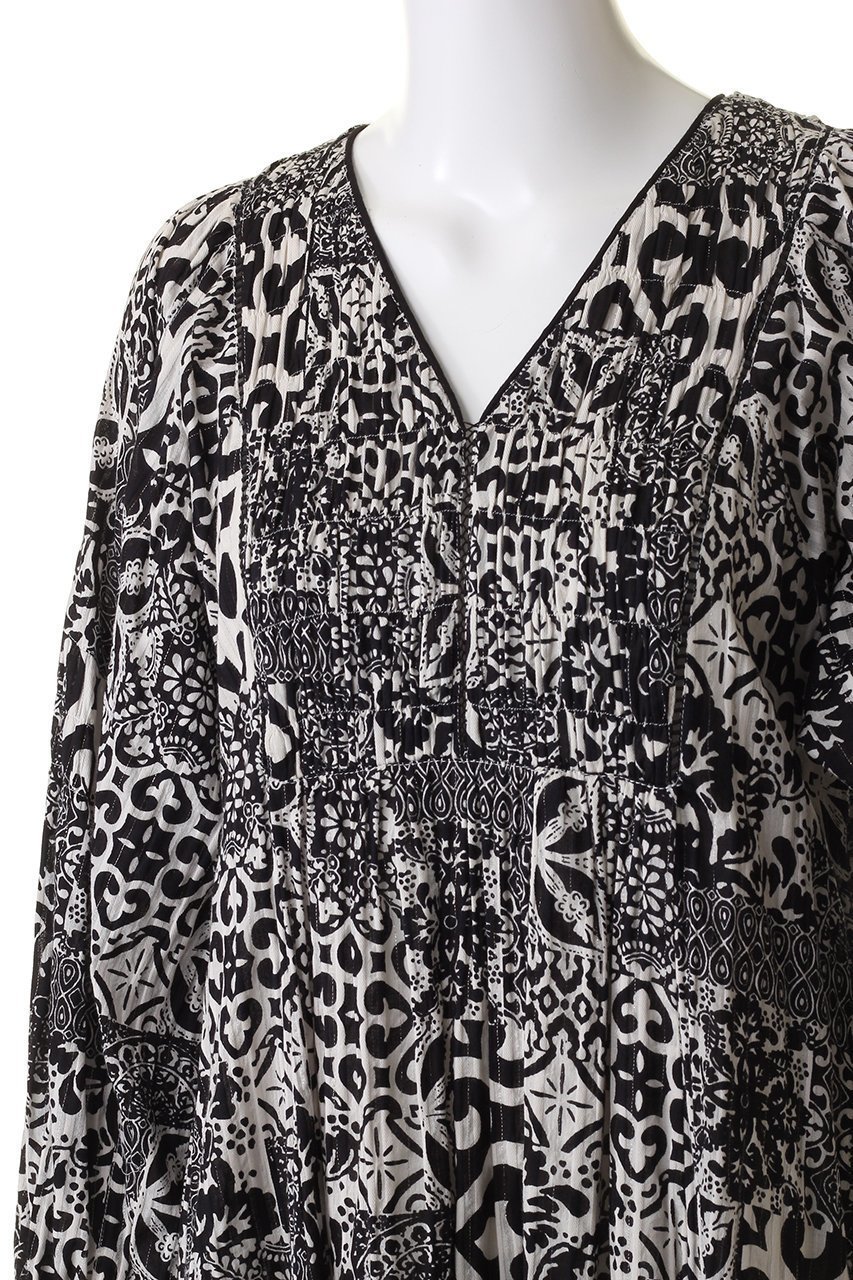 【エリオポール/heliopole】の【SARA MALLIKA】TILE PTN LS ドレス 人気、トレンドファッション・服の通販 founy(ファニー) 　ファッション　Fashion　レディースファッション　Fashion for Women　ワンピース　Dresses　フォーマル・パーティードレス・結婚式用ドレス　Elegant & Casual Dresses　チュニック　Tunic Tops & Dresses　ギャザー　Gathered, Ruffled　チュニック　Tunic, Long Top　ドレス　Dress, One-Piece　リゾート　Resort, Vacation Style　ロング　Long, Long-Length　other-5|ID: prp329100003919959 ipo3291000000032918858