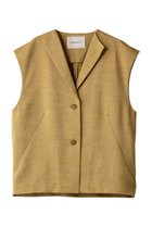 【ミディウミソリッド/MIDIUMISOLID】のlinen like gilet ジレ yellow|ID:prp329100003919972