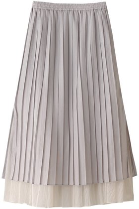 【ミディウミソリッド/MIDIUMISOLID】 tulle layered pleats SK スカート人気、トレンドファッション・服の通販 founy(ファニー) ファッション Fashion レディースファッション WOMEN スカート Skirt ロングスカート Long Skirt おすすめ Recommend チュール Tulle プリーツ Pleats マニッシュ Mannish ロング Long NEW・新作・新着・新入荷 New Arrivals |ID:prp329100003919976