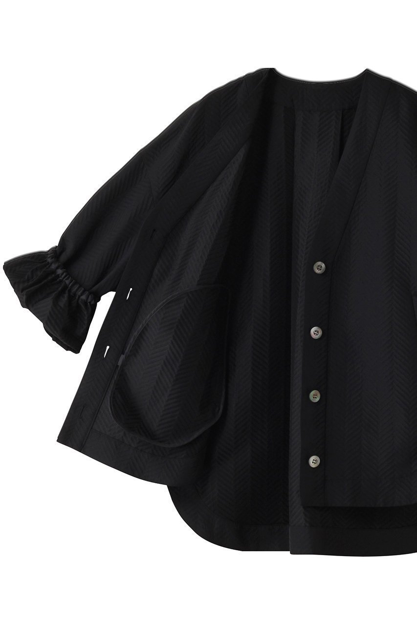 【ル フィル/LE PHIL】のへリンボンジャカードジャケット 人気、トレンドファッション・服の通販 founy(ファニー) 　ファッション　Fashion　レディースファッション　Fashion for Women　アウター　Coat / Outerwear Collection　レディースジャケット・軽アウター　Jackets　カーディガン　Cardigan, Knitwear　シアー　Sheer, See-Through　ジャカード／ジャガード　Jacquard, Woven Pattern　ジャケット　Jacket, Outerwear　スリット　Slit, Slit Detail　スリーブ　Sleeve, Long Sleeve / Short Sleeve　夏　Summer　春　Spring　S/S・春夏　SS, Spring/Summer, Warm Season　other-6|ID: prp329100003919980 ipo3291000000035884759