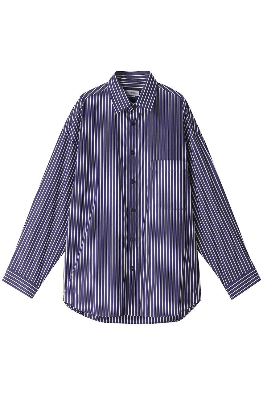 【メゾンスペシャル/MAISON SPECIAL】の【UNISEX】トーマスメイソンプライムオーバーL/Sレギュラーシャツ インテリア・キッズ・メンズ・レディースファッション・服の通販 founy(ファニー) 　ファッション　Fashion　レディースファッション　Fashion for Women　トップス・カットソー　Cut & Sew Tops　シャツ・ブラウス・オフィスカジュアル　Elegant Blouses & Button-Ups　ユニセックス　Unisex, Genderless　シンプル　Simple, Minimal　スリーブ　Sleeve, Long Sleeve / Short Sleeve　バランス　Balance, Style Balance　レギュラー　Regular, Standard Fit　ロング　Long, Long-Length　エレガント 上品　Elegant　定番　Standard, Basic Item　羽織　Haori, Light Jacket　D.NVY(ダークネイビー)|ID: prp329100003919984 ipo3291000000032904635