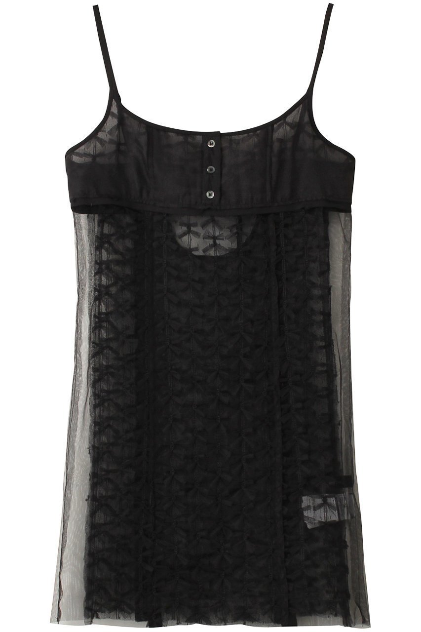 【メゾンスペシャル/MAISON SPECIAL】のTulle Ribbon Camisole Dress/チュールリボンキャミワンピース 人気、トレンドファッション・服の通販 founy(ファニー) 　ファッション　Fashion　レディースファッション　Fashion for Women　ワンピース　Dresses　フォーマル・パーティードレス・結婚式用ドレス　Elegant & Casual Dresses　キャミソールワンピース　Camisole Dresses　チュニック　Tunic Tops & Dresses　おすすめ　Recommended / Our Picks　チュニック　Tunic, Long Top　チュール　Tulip, Tulip Motif　トレンド　Trend, Trending Now　ドッキング　Docking, Mixed Material　ロング　Long, Long-Length　無地　Plain, Solid Color　 other-1|ID: prp329100003921169 ipo3291000000032915670