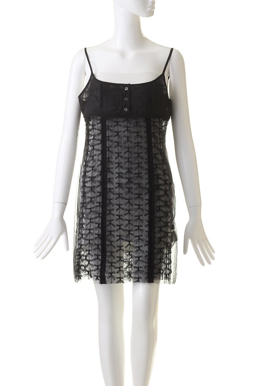 【メゾンスペシャル/MAISON SPECIAL】のTulle Ribbon Camisole Dress/チュールリボンキャミワンピース 人気、トレンドファッション・服の通販 founy(ファニー) 　ファッション　Fashion　レディースファッション　Fashion for Women　ワンピース　Dresses　フォーマル・パーティードレス・結婚式用ドレス　Elegant & Casual Dresses　キャミソールワンピース　Camisole Dresses　チュニック　Tunic Tops & Dresses　おすすめ　Recommended / Our Picks　チュニック　Tunic, Long Top　チュール　Tulip, Tulip Motif　トレンド　Trend, Trending Now　ドッキング　Docking, Mixed Material　ロング　Long, Long-Length　無地　Plain, Solid Color　other-2|ID: prp329100003921169 ipo3291000000032915703