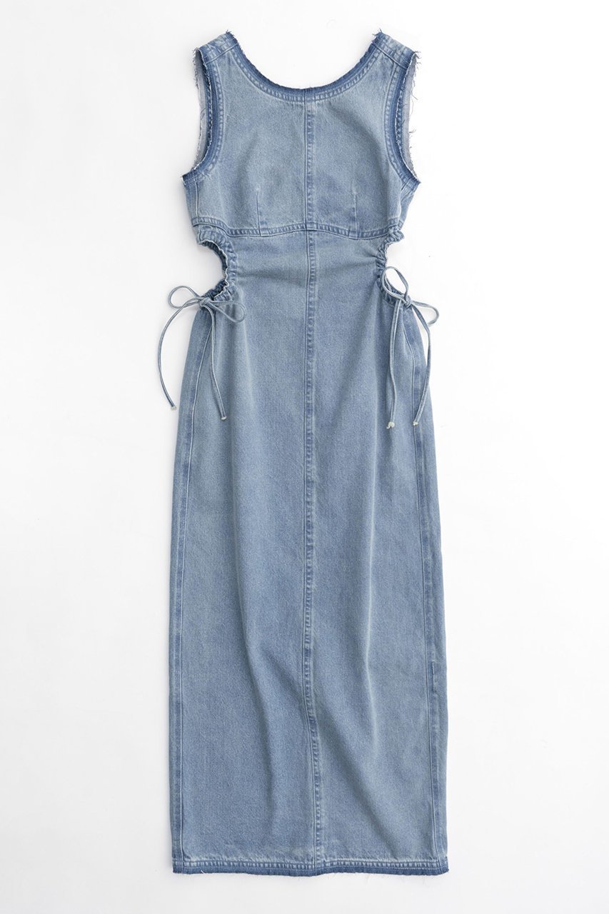 【メゾンスペシャル/MAISON SPECIAL】のDenim Dress/デニムワンピース インテリア・キッズ・メンズ・レディースファッション・服の通販 founy(ファニー) 　ファッション　Fashion　レディースファッション　WOMEN　ワンピース　Dress　ドレス　Party Dresses　チュニック　Tunic　インナー　Inner　シャーリング　Shirring　スリーブ　Sleeve　チュニック　Tunic　デニム　Denim　ロング　Long　夏　Summer　BLU(ブルー)|ID: prp329100003921171 ipo3291000000025881620