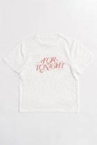 【メゾンスペシャル/MAISON SPECIAL】のFOR TONIGHT Logo T-shirt/FOR TONIGHTロゴTシャツ WHT(ホワイト)|ID:prp329100003921178