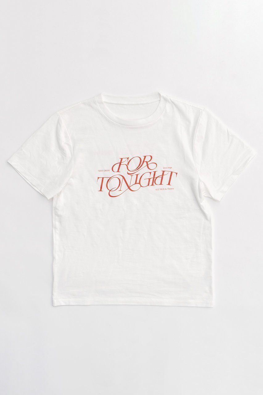 【メゾンスペシャル/MAISON SPECIAL】のFOR TONIGHT Logo T-shirt/FOR TONIGHTロゴTシャツ インテリア・キッズ・メンズ・レディースファッション・服の通販 founy(ファニー) 　ファッション　Fashion　レディースファッション　WOMEN　トップス・カットソー　Tops/Tshirt　シャツ/ブラウス　Shirts/Blouses　ロング / Tシャツ　T-Shirts　カットソー　Cut and Sewn　インナー　Inner　グラフィック　Graphic　ショート　Short　スリーブ　Sleeve　ベーシック　Basic　ロンパース　Rompers　WHT(ホワイト)|ID: prp329100003921178 ipo3291000000025881655