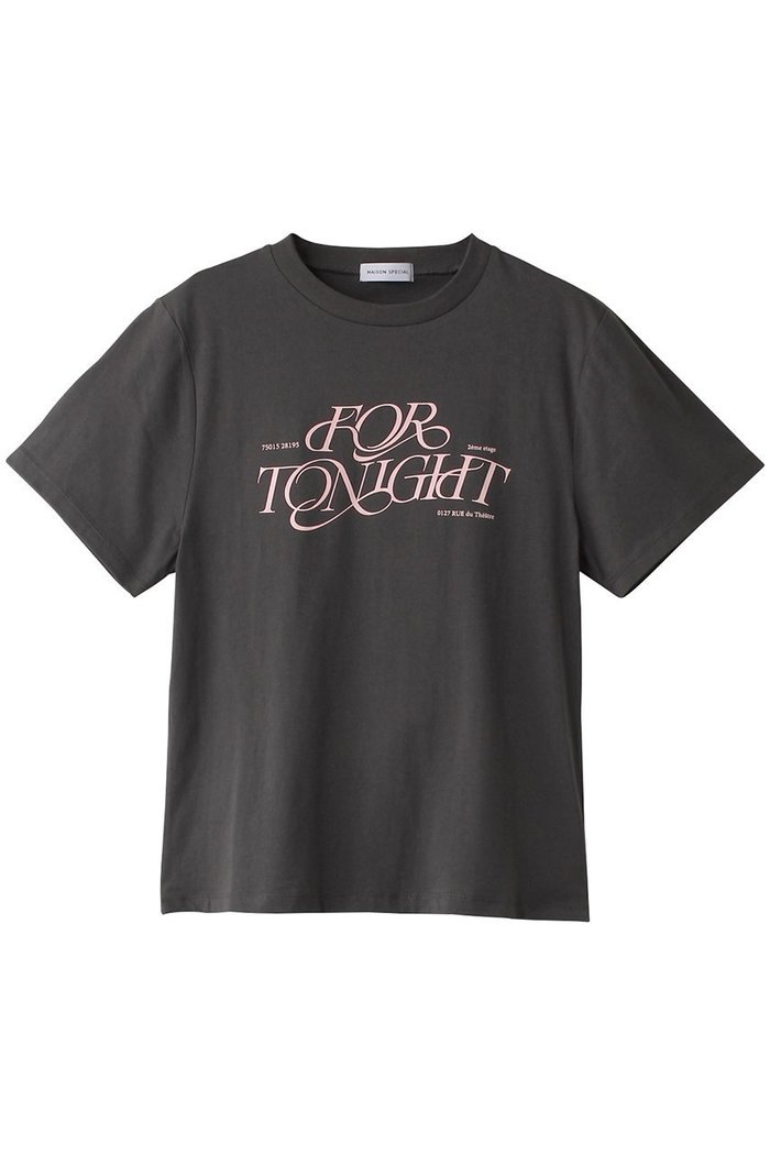 【メゾンスペシャル/MAISON SPECIAL】のFOR TONIGHT Logo T-shirt/FOR TONIGHTロゴTシャツ インテリア・キッズ・メンズ・レディースファッション・服の通販 founy(ファニー) https://founy.com/ ファッション Fashion レディースファッション Fashion for Women トップス・カットソー Cut & Sew Tops シャツ・ブラウス・オフィスカジュアル Elegant Blouses & Button-Ups ロングTシャツ・Tシャツ Longline T-Shirts & Tees カットソー・ベーシックTシャツ Cut-and-Sewn Tops / Stretch Tees & Basics インナー Innerwear グラフィック Graphic, Graphic Design ショート Short, Short Length スリーブ Sleeve, Long Sleeve / Short Sleeve フォーム Form プリント Print, Printed Pattern ベーシック Basic, Essential ロンパース Romper, Jumpsuit ワーク Workwear, Utility Style エレガント 上品 Elegant |ID: prp329100003921178 ipo3291000000035672629